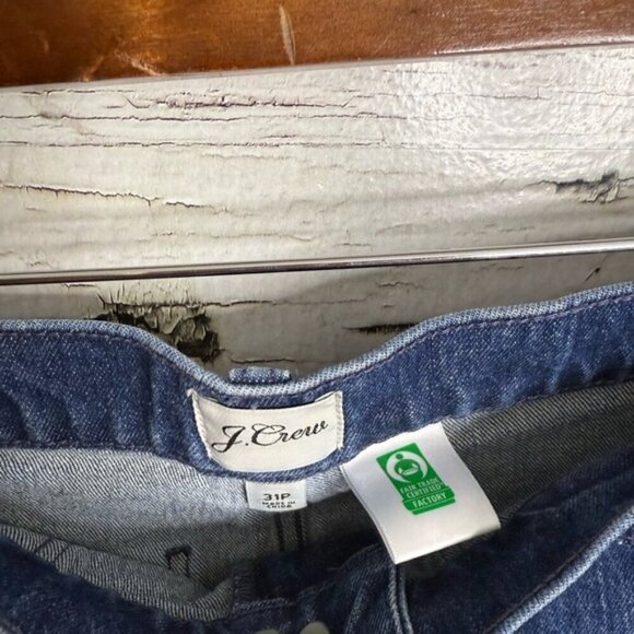 J. Crew Blue Ankle Cropped Jeans Classic Style size 31 Petite carpenter style - Picture 4 of 7